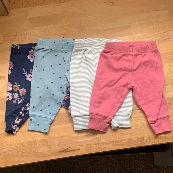 Carters Girls 3-6m Leggings Bundle (4count) EUC - Picture 2 of 2